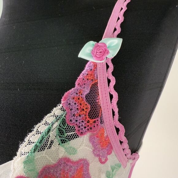 For Love & Lemons Festival Floral Lace Slip Dress | Embroidered Flowers - Picture 12 of 15